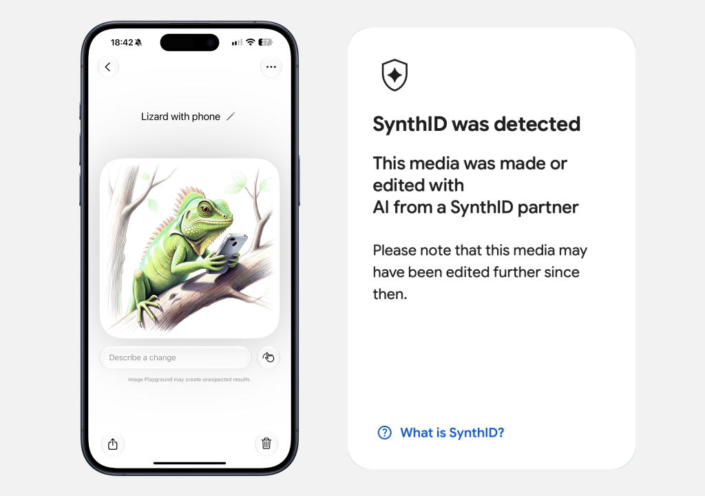 Apple начала помечать изображения, сгенерированные на iPhone, водяными знаками SynthID - 2